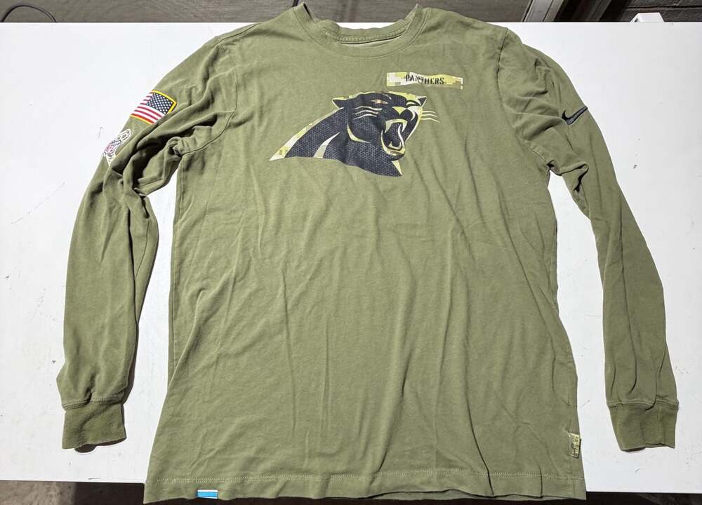 Nike Men's Carolina Panthers Salute to Service Dri-FIT Long Sleeve T-Shirt